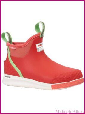 Waterproof Ankle Deck Boots Slip-Resistant Round Toe Fishing Boating